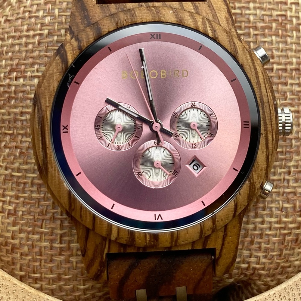 BOBO BIRD Paradise Collection Women’s Watch Natural Wood/Stainless Steel